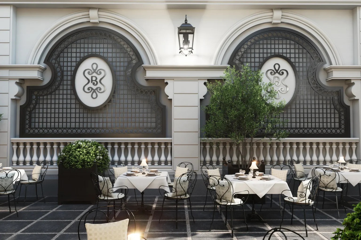 Luxury restaurant at RatiLanna Nimman five-star hotel in Chiang Mai