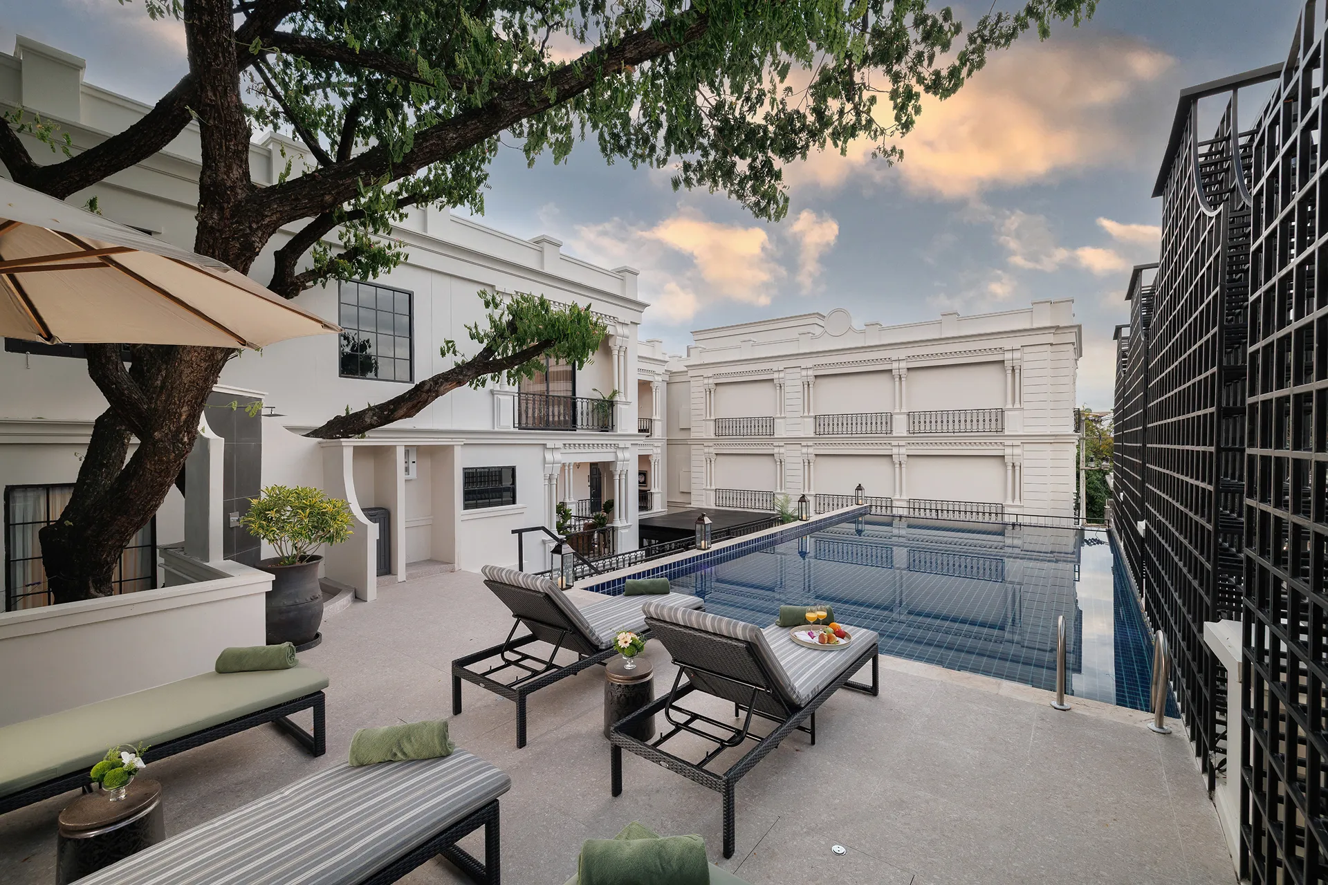 Luxury boutique hotel swimming pool in Nimman, Chiang Mai