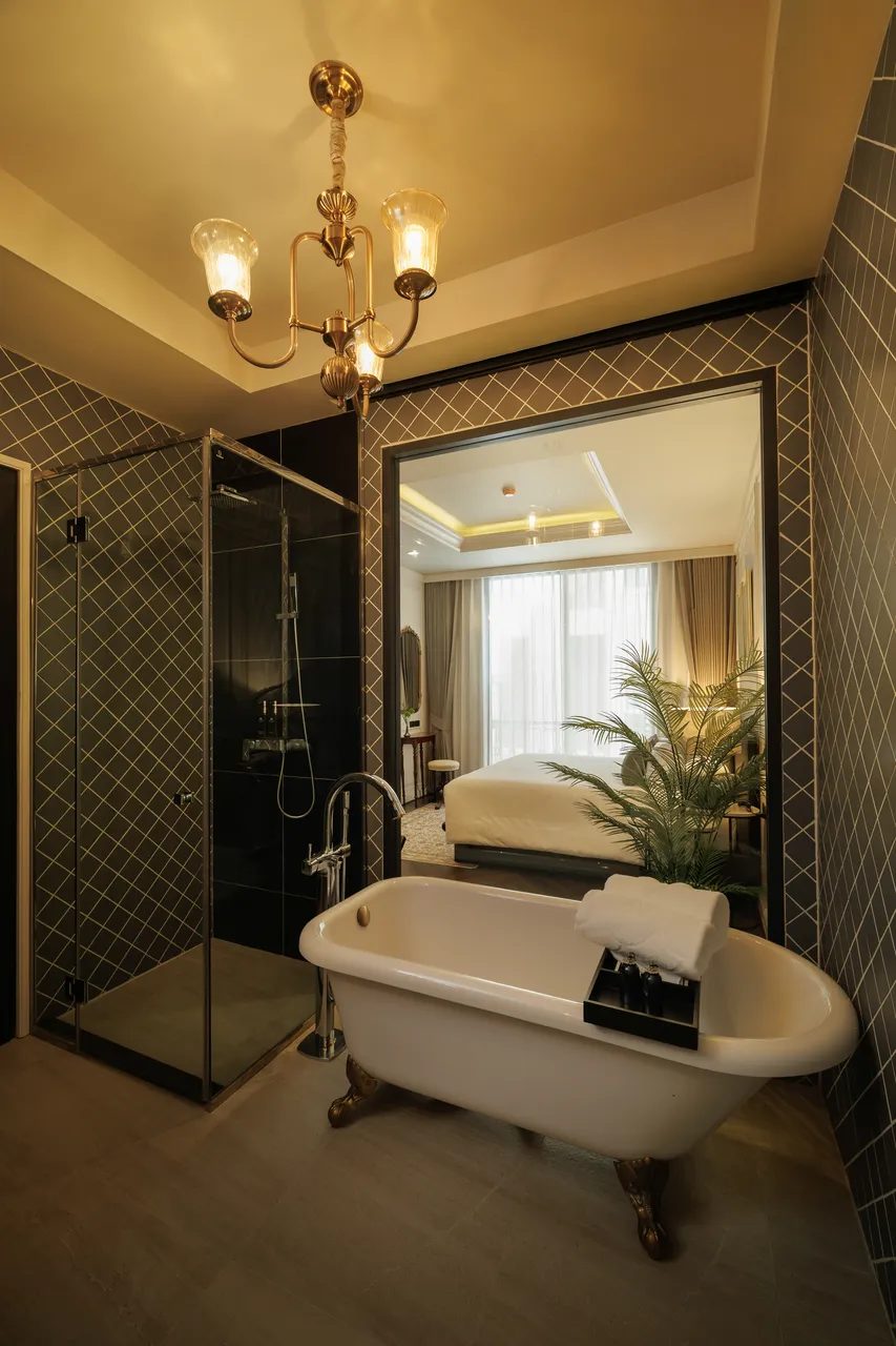 Luxury Urban Suite with a king bed and elegant interior at our hotel in Chiang Mai.